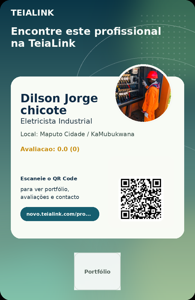 Cartão frente de Dilson Jorge chicote