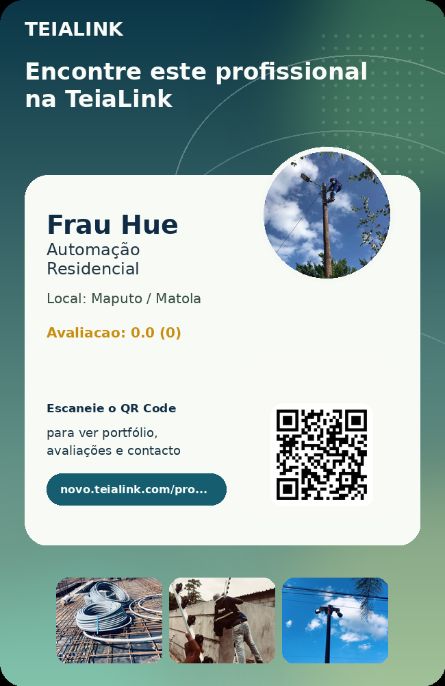 Cartão frente de Frau Hue