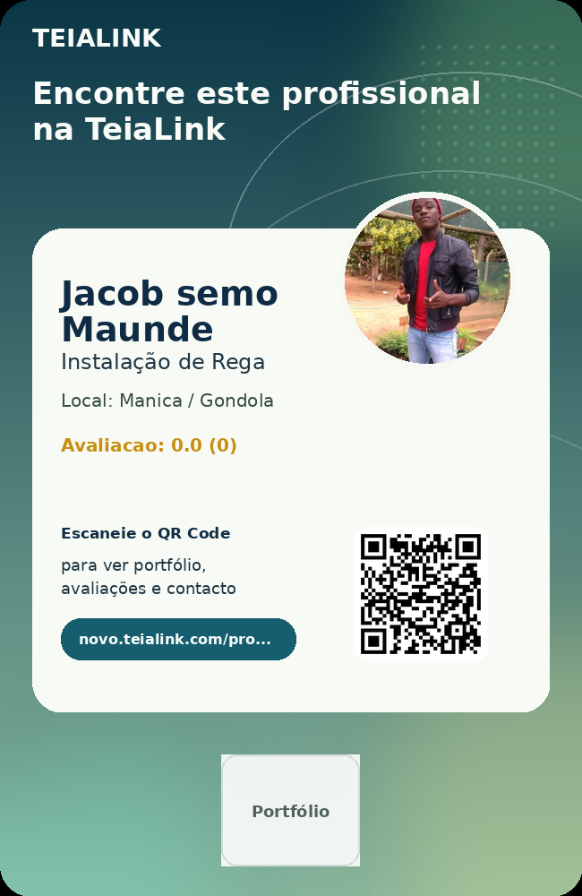 Cartão frente de Jacob semo Maunde