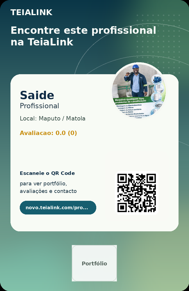 Cartão frente de Saide