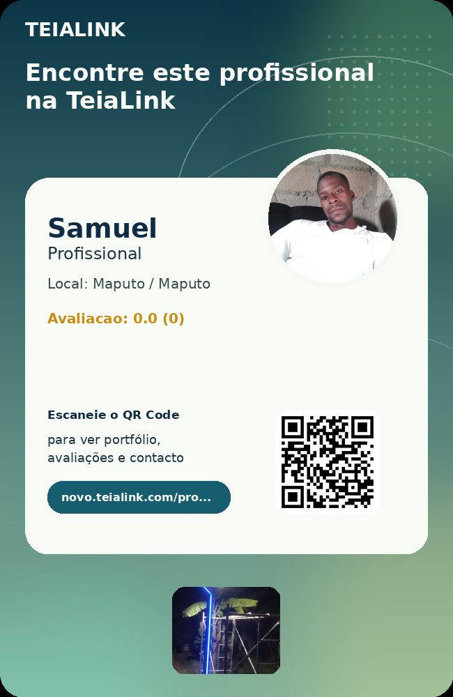 Cartão frente de Samuel