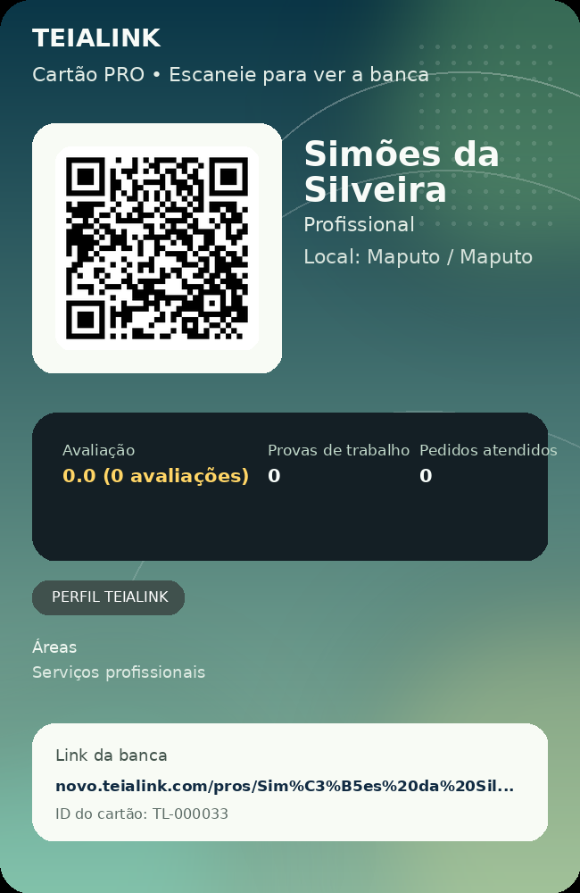 Cartão verso de Simões da Silveira